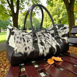 กระเป๋าเดินทางหนังแท้แบบมีซิป น้ำหนักเบา รุ่น LHODB-0085 ขายส่ง - Product Image 5