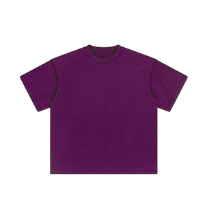 100% T-shirts pour hommes en coton biologique personnalisés avec logo brodé de haute qualité été doux respirant tenue décontracté - Product Image 2