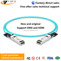 Cable AOC OM3 QSFP28 de 100G y 850nm de YTOPTO, Compatible con Mellanox/Nvidia/MikrotIK, 1~99m, para Computación IA, HPC, Centros de Datos y DCI, 3 Años de Garantía