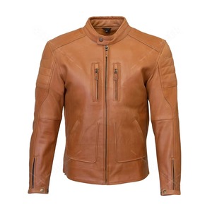 Veste de moto en cuir sur mesure |   Résistant au vent et à l'eau |   Équipement de motard élégant et protecteur |   Fournisseur OEM/ODM - Product Image 5
