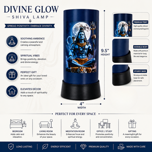 Lámpara de Mesa LED Lord Shiva, Moderna, Color Blanco Hueso, Brillo Divino, Luz de Luna, Luz Nocturna Espiritual, Meditación, Pooja, Decoración del Hogar, Regalo para el Dormitorio - Product Image 5