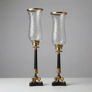 Jarrón de Cristal con Forma de Trompeta y Borde Dorado, Maceta Decorativa de Vidrio para Hogar y Jardín, Idea de Centro de Mesa para Bodas, Jarrones de Cristal - Product Image 6