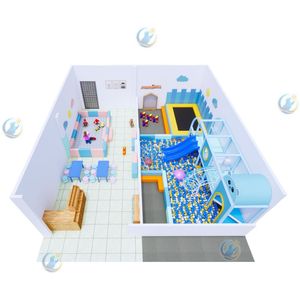 Équipement de terrain de jeu intérieur commercial, thème nature, aire de jeux souple, piscine à balles, toboggan, structure d'escalade, matériaux robustes, grande capacité - Product Image 4