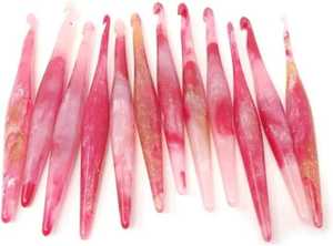 Agujas de Tejer de Resina Pulida Hechas a Mano, Último Diseño, Ganchos de Crochet con Soporte - Product Image 6