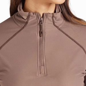 Chemise d'équitation unisexe à manches courtes de qualité supérieure, fabriquée directement en usine, logo personnalisé, chemises d'équitation en polyester/nylon, coupe ajustée - Product Image 6
