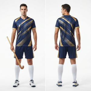 Customized Field Hockey Teamwear for Women Men and Youth <b>Players</b> Breathable Sublimation Printed Jersey with Matching Shorts - Product Image 5