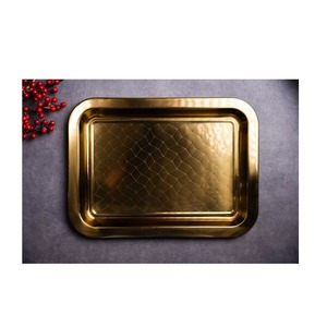 จานรองอาหารหรูหราสำหรับงานเลี้ยงระดับไฮเอนด์ จานรองโลหะมีสไตล์สำหรับโอกาสพิเศษ - Product Image 4