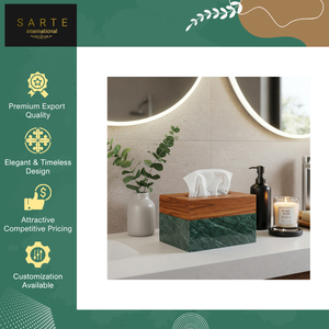 Best Modern Design Luxury Handmade Eco-friendly Tissue <b>Box</b> Cover Customized Color Logo Customized Shape Hanging for Home - Product Image 4