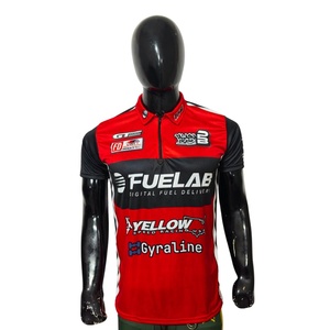 Conception personnalisée, 100% polyester, tricoté, impression numérique, séchage rapide, chemises de course pour hommes, respirantes, course, OEM BSB - Product Image 2