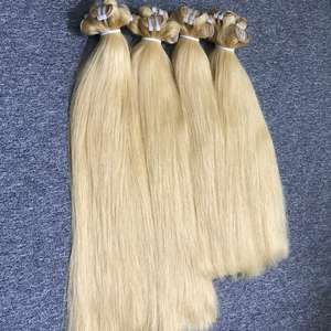 Prix de gros Extensions de cheveux Remy de qualité Vip vietnamienne Paquets bruts avec couleur blonde des vendeurs du Vietnam - Product Image 6