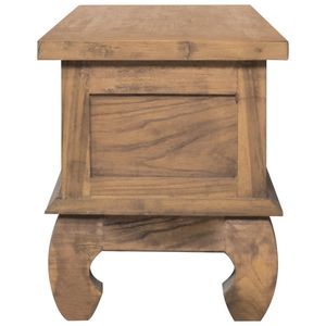 Soporte para TV de madera maciza de teca de 43,3 x 13,8 x 15,7 pulgadas: soportes para TV elegantes y duraderos - Product Image 3