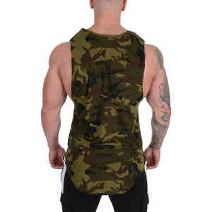 Camiseta sin mangas informal para hombre, transpirable, de material ligero, para entrenamiento y estilo urbano. - Product Image 3