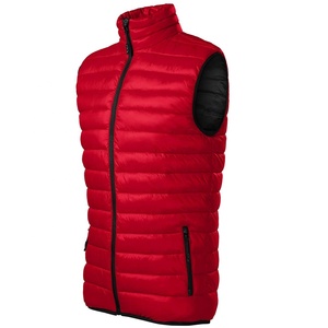 Gilet matelassé sans manches de haute qualité pour l'hiver, 100% polyester, imperméable, coupe-vent, avec décoration en fourrure, tissu tissé - Product Image 5