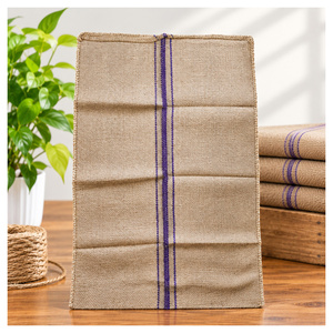 Bolsas Reutilizables de Terciopelo Binola de 44 Pulgadas x 26.50 Pulgadas, 2.00 lb, Porter & Shot 6x7 hd, con Dobladillo, Costura HKL Herakle, 3 Rayas Azules - Product Image 1