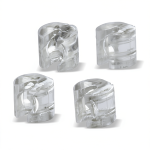ANB Built-in Chain Stopper Clear Cordless Roller <b>Shades</b> for <b>Window</b> Blinds and Curtains Vertical Pattern with Easy Installation - Product Image 2