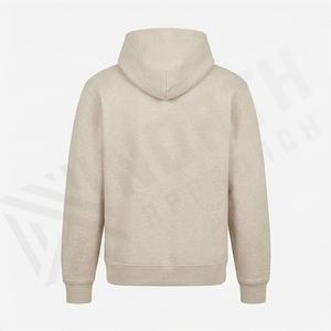 Sudadera con Capucha Oversize Lisa Teñida con Bordado, de Algodón, con Logotipo Personalizado por Impresión Puff, Venta al por Mayor, Color Personalizado - Product Image 2