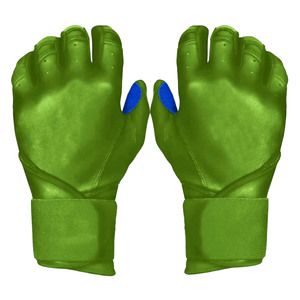 Gants de frappeur de baseball professionnels haut de gamme en cuir de chèvre, respirants, avec fermeture auto-agrippante, légers, durables, pour entraînement (gauche) - Product Image 2