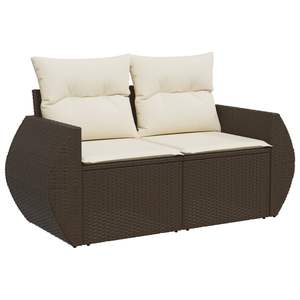 Conjunto de Muebles de Jardín de Ratán Sintético Marrón Modular de 8 Piezas - Product Image 3