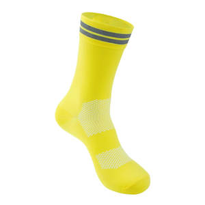 Calcetines Deportivos de Alta Calidad, Color Amarillo y Blanco, Gruesos, de Compresión, con Logotipo Personalizado, Tipo Tubo, para Ciclismo, Baloncesto, Súper Elásticos, para Hombre - Product Image 4