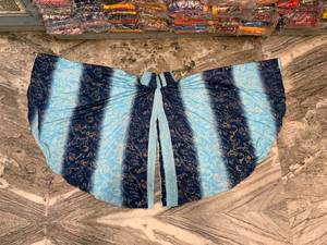 Bohemian Silk Palazzo Pants Summer Eco-Friendly High-Waisted Wide Leg <b>Trousers</b> with <b>Drawstring</b> Closure Handmade Indian Design - Product Image 2