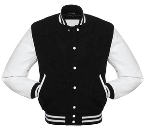 Veste universitaire en molleton de coton personnalisée OEM pour l'hiver, doublure matelassée chaude avec broderie réfléchissante - Product Image 2