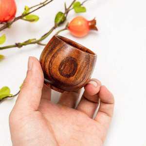 Tasse en bois naturelle faite à la main, tasse à café ou à thé réutilisable, vaisselle écologique, fabricant en gros - Product Image 1