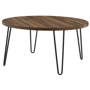<b>Round</b> Shape Natural Finished Coffee <b>Table</b> Industrial Metal & Wood <b>Side</b> <b>Table</b> for Hotels Villas Living Room Decor Furniture - Product Image 3