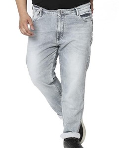 Pantalon en jean élégant pour homme, lavage laser, matériau écologique et durable, design moderne pour le bureau et les voyages, confort toute saison - Product Image 6