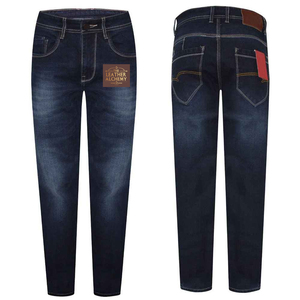 Jeans en denim sur mesure OEM pour hommes, coupe slim, tissu extensible, marque privée, fournisseur en gros d'usine au Pakistan - Product Image 1