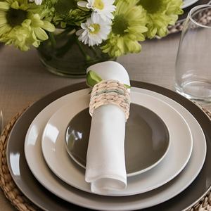 Anneaux de serviettes en jacinthe d'eau naturelle en gros pour mariages, décorations de table, fabriqués au Vietnam - Product Image 4