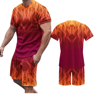 Crea tu diseño con camisetas de jersey sublimadas y conjuntos de pantalones cortos de secado rápido y transpirables, conjuntos de 2 piezas para unisex. - Product Image 6