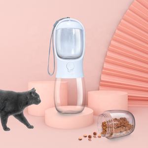 Portable 300ml 550ml PP <b>Dog</b> Cat <b>Water</b> Cup Indoor Outdoor 2-in-1 Feeding Drinking Bottle Recyclable <b>Dispenser</b> for Walking Travel - Product Image 3