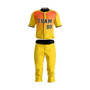 Uniforme de Béisbol para Hombre, Diseño Sólido con Número 00, Impresión Digital, Transpirable, Poliéster, Manga Larga, Corte Regular, Absorbe la Humedad, Antibacteriano - Product Image 1