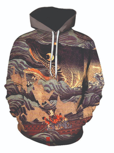 Sudadera con Capucha de Pesca Unisex, Personalizada en 3D, Resistente al Viento, Talla Grande, Impresa por Sublimación, para Venta al Por Mayor - Product Image 1