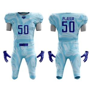 <b>Top</b> Selling Men's American Football Jersey Uniform Custom Colors Design Breathable Quick Dry Sublimated Print <b>Plus</b> <b>Size</b> - Product Image 3