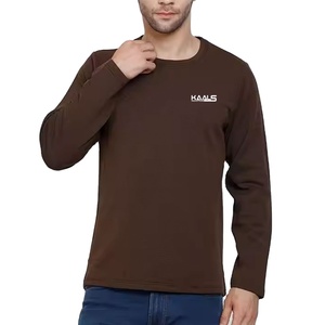 เสื้อยืดแขนยาวคอวี ผ้าฝ้ายถัก 100% สำหรับผู้ชาย ระบายอากาศได้ดี เป็นมิตรกับสิ่งแวดล้อม เนื้อผ้านุ่มสบาย เหมาะสำหรับทุกฤดูกาล - Product Image 1