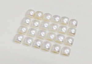 ไข่มุกน้ำจืดทรงเหลี่ยมสีขาว AAA ขนาด 4-6 มม. สำหรับทำเครื่องประดับ ราคาขายส่ง - Product Image 2