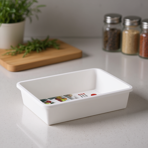 Minimalist 1.65L Plastic <b>Storage</b> <b>Box</b> White N2 Kitchen <b>Drawer</b> Baskets Free Standing Bandeja Pequena <b>Storage</b> Unit - Product Image 3