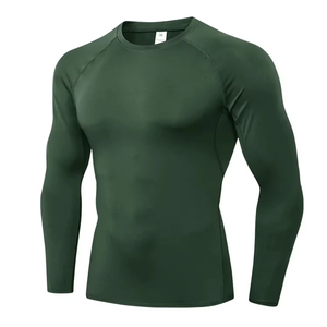 <b>Men</b> Sleeveless Rash Guard <b>Compression</b> <b>Shirt</b> Quick Dry 100% Polyester Black Long Sport Top UPF50+ 120g - Product Image 6
