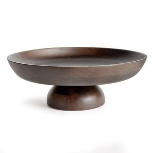 Ensemble de bols ovales sur piédestal en aluminium moulé, texture texturée, nickel et bronze antique - Product Image 4