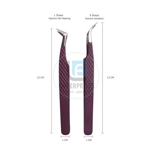 Pince à épiler pour extensions de cils en acier inoxydable de haute qualité, réutilisable, durable, 10 mm de longueur, outils manuels, prix de gros - Product Image 4