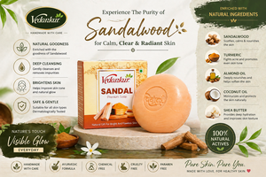 Jabón de Sándalo Premium en Barra Redonda Sólida con Propiedades Antisépticas y Control de Grasa para el Cuidado de la Piel Corporal - Product Image 4