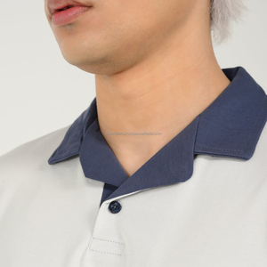 เสื้อเชิ้ตผู้ชายแบบเรียบ ผลิตจากผ้ารีไซเคิล ระบายอากาศได้ดี น้ำหนักเบา แห้งเร็ว เหมาะสำหรับกีฬากอล์ฟ รับผลิตแบบ OEM แบรนด์ส่วนตัว จัดส่งจากโรงงาน - Product Image 2