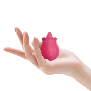 Juguete vibrador de clítoris adulto en forma de rosa con configuraciones de varias velocidades USB recargable y producto ODM 100% impermeable - Product Image 6