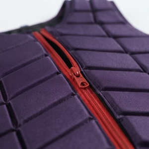 Chaleco de equitación acolchado ajustable con cremallera frontal, chaleco de seguridad ecuestre protector para entrenamiento - Product Image 2