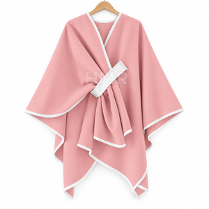 Écharpe d'hiver pour sororité HMR, écharpe réversible en laine unie, poncho tendance, pull en cachemire - Product Image 5
