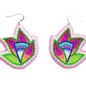 Boucles d'oreilles pendantes en forme de fleur pour femmes, style bohème, bijoux de fête en cristal et strass - Product Image 1