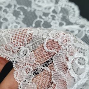 Tela de Encaje Elástico Floral de 17 cm, Ligera, Color Personalizado, Nailon y Spandex, Borde Festoneado, para Lencería, Vestido de Novia, Encaje Suave - Product Image 5