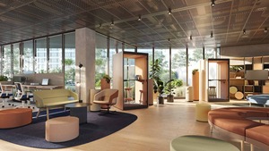 Acoustic Pod w/Glass Back Wall, Power Socket w/AC & USB, Left Hand Door Open - Product Image 4