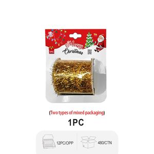 Rouleaux de fil de Noël luxueux en or et argent pour des décorations de Noël métalliques élégantes - Product Image 5